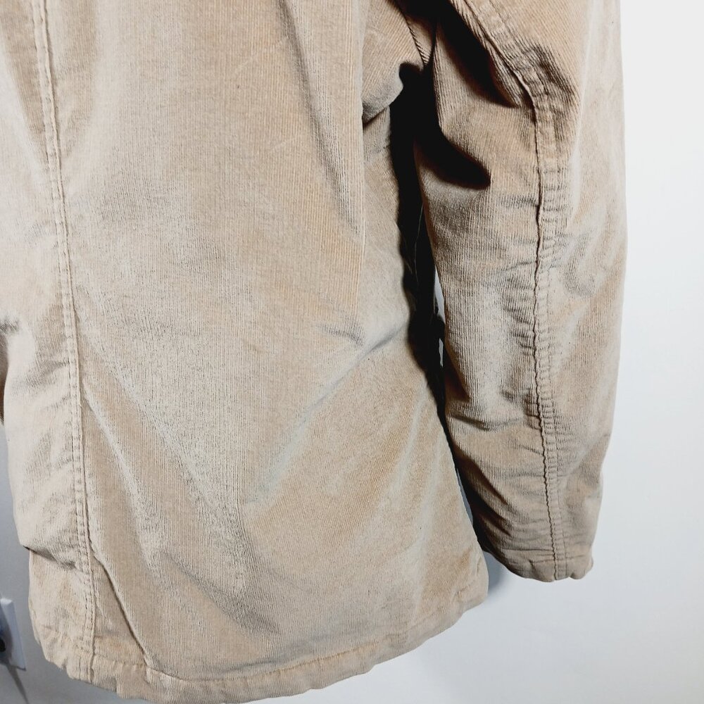 Denim & Co. Women's Utility Jacket, Tan Corduroy, Size Large, Safari Barn Chore - Picture 8 of 15